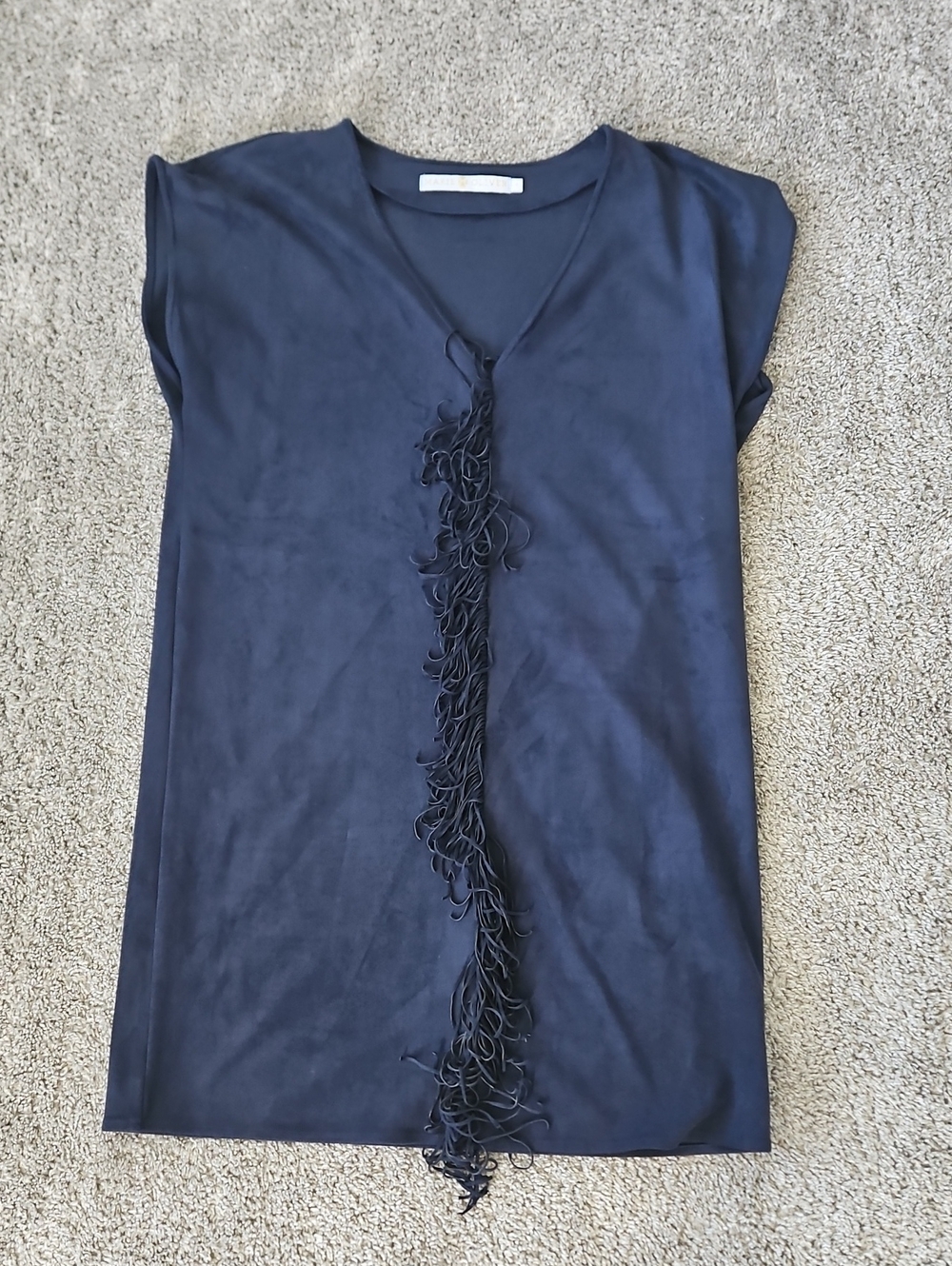 Marie Oliver Women's Navy Fringe S Mini Dress